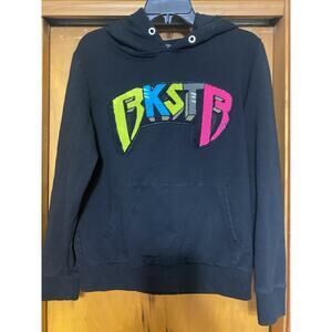 Rockstar Original | Men’s Black Hoodie BKSTB Colorful Neon Raised Lettering